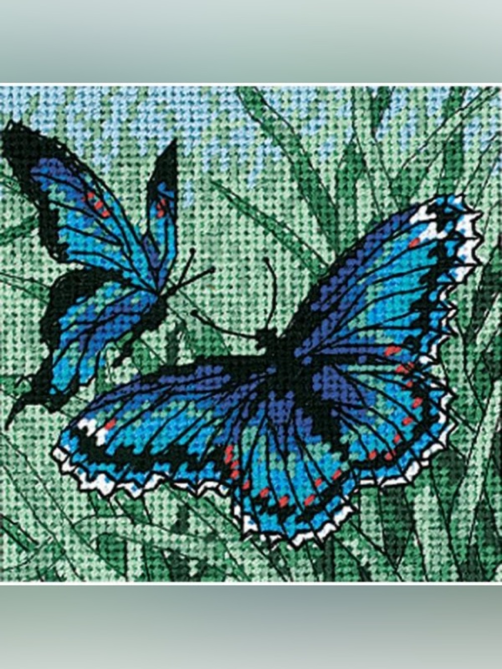 NEW Dimensions Butterfly Dup Mini Needlepoint Kit 5"X5" Number 7183